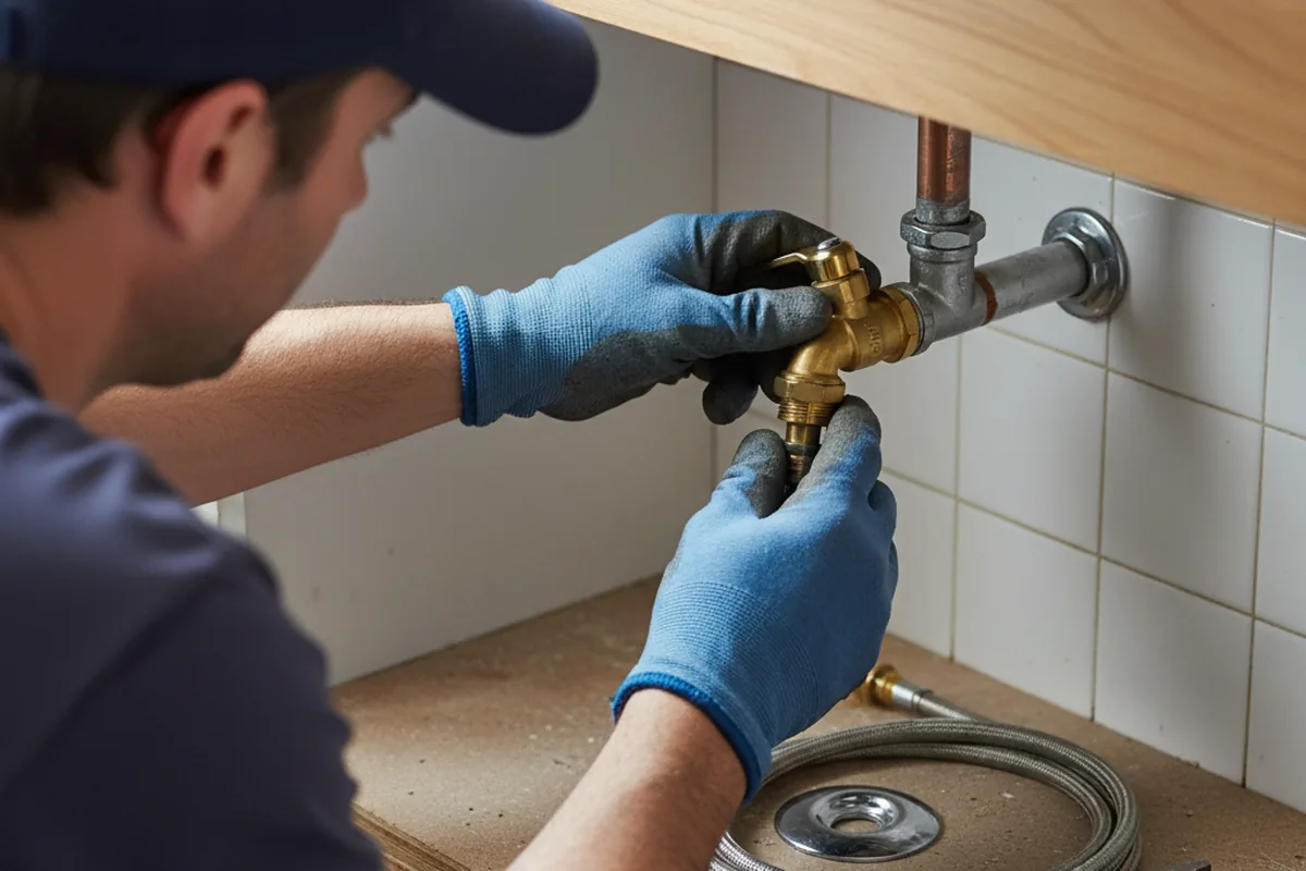 Shutoff valve and fitting work during Repiping in Garner